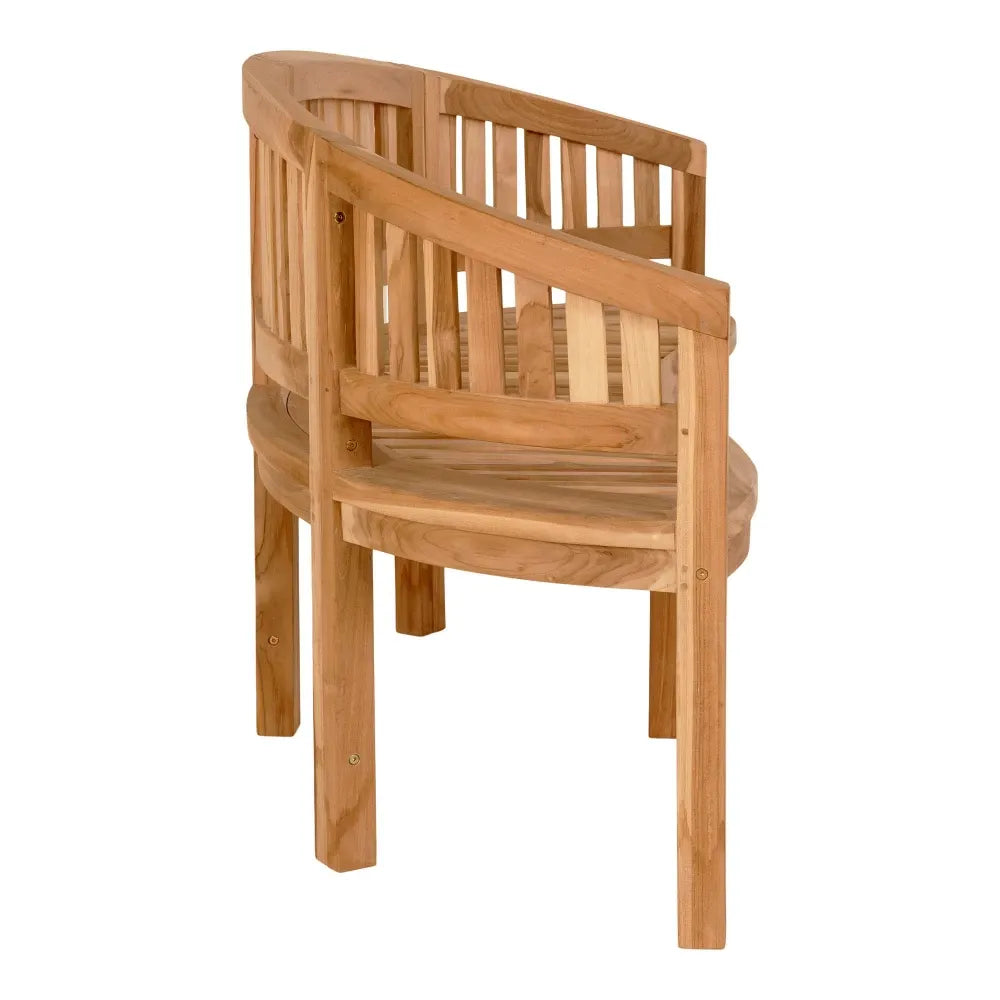 Banca de exterior din Lemn de tec Maro H85xL150cm Boca Banan