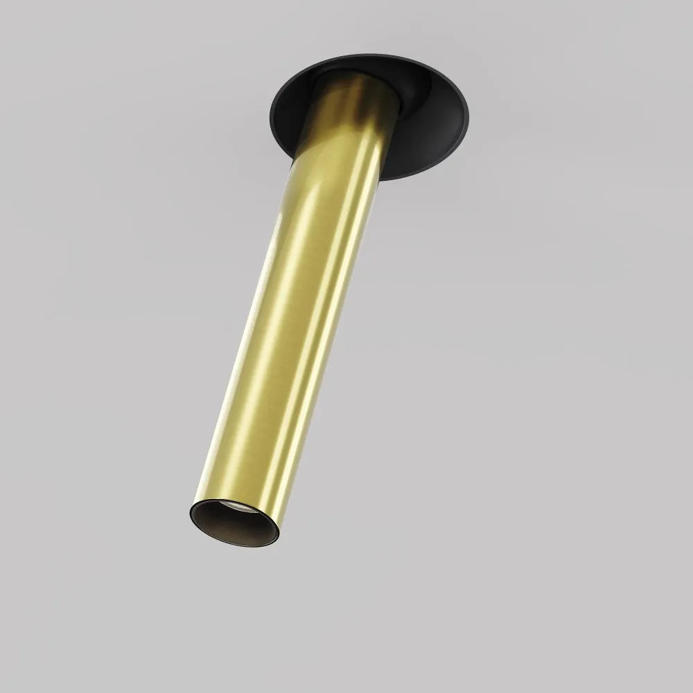 Spot incastrat din Aluminiu Negru/Alama H31.6xD3cm 7W 460lm 3000k Focus T