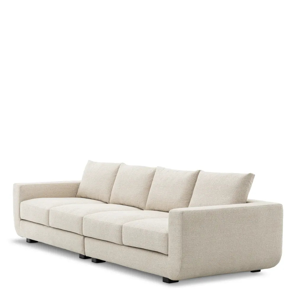 Canapea tapitat cu Stofa Nuoro Bej L324xA104xH82cm Brighton Eichholtz