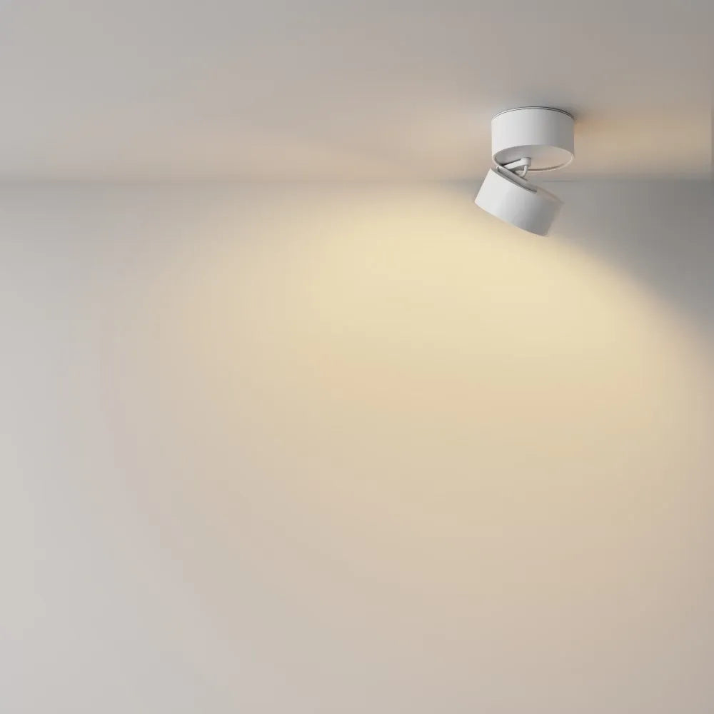 Spot aplicat din Aluminiu Alb H8xD8.5cm Onda