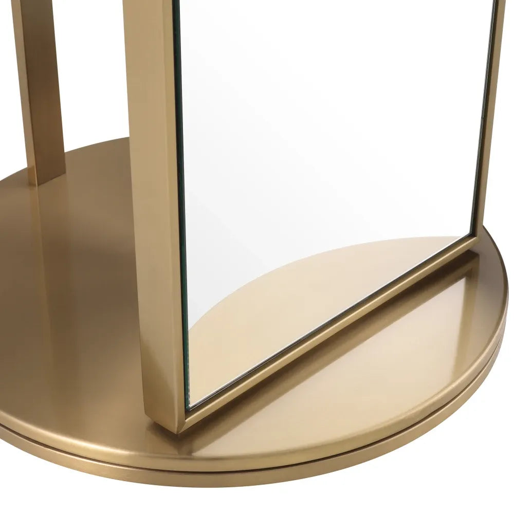 Oglinda de podea din Metal Alama D55.5cm Novo Eichholtz