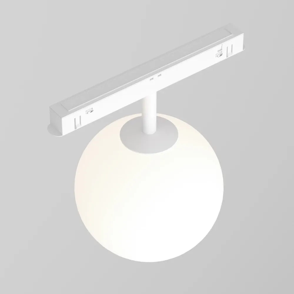 Spot pentru sina Exility din Metal Alb si Sticla Alb H19.8xD13cm 5W 330lm 4000k Luna