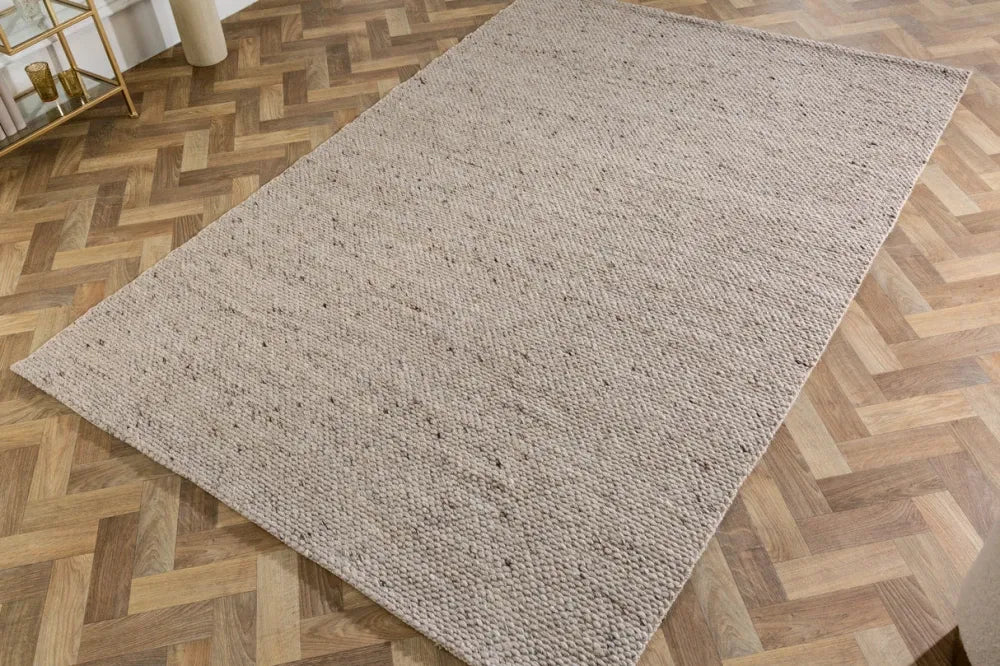 Covor din Lana/Poliester Gri L240cm Wool