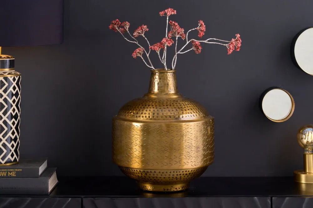 Vaza decorativa din Metal Cupru H35xL31cm Orient