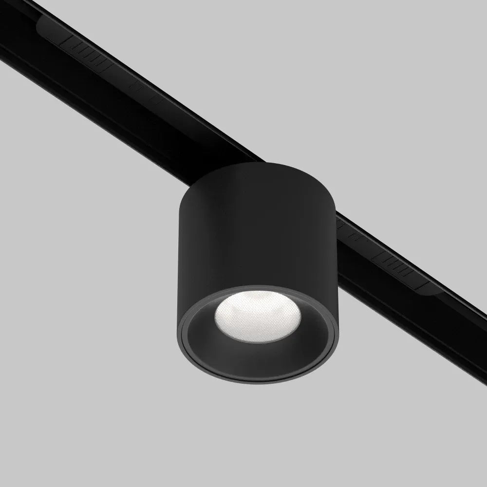 Spot dimabil smart pentru sina Exility din Aluminiu Negru H9.6xL19.3cm 7W 360lm 2700-6000k Alfa S