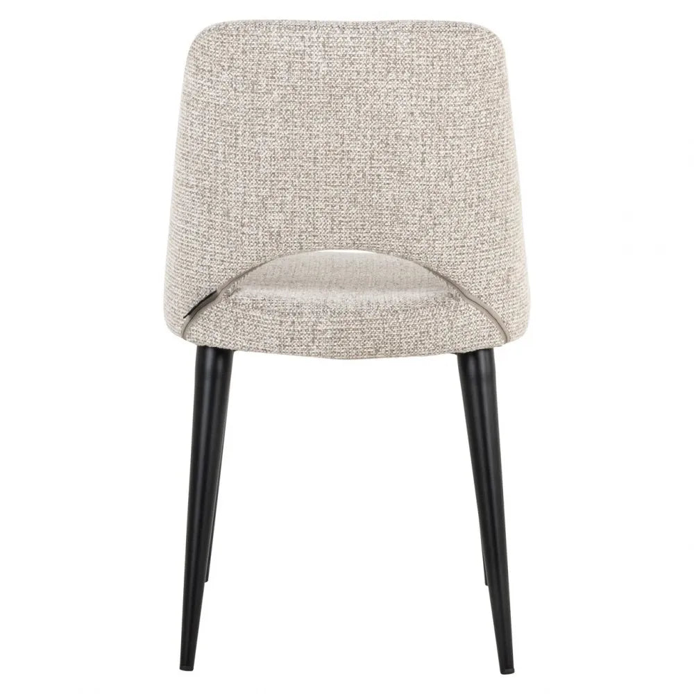 Set 2 scaune din Stofa Bej si Metal Negru L49xH86cm Tabitha Richmond interiors