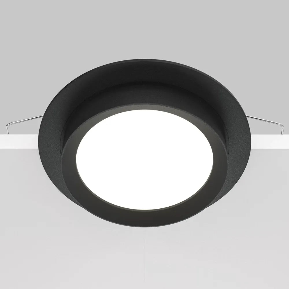 Spot incastrat din Aluminiu Negru H5xD11cm IP 20 GX53 15W Hoop