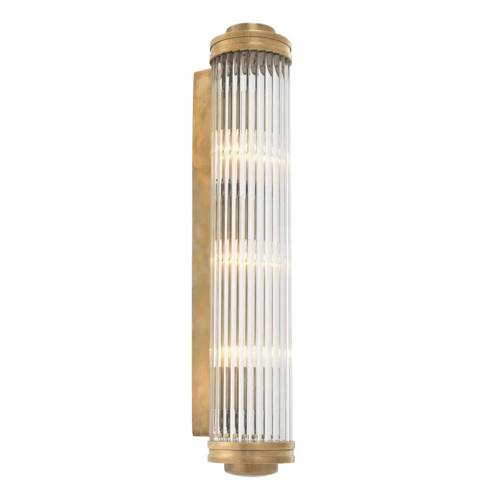 Aplica de perete din Metal Alama si Sticla Transparent H60xL11cm Gascogne XL Eichholtz
