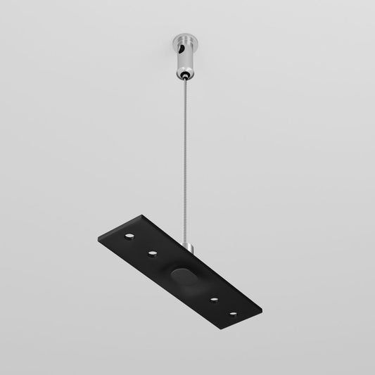 Cablu suspendare sina magnetica din Otel inoxidabil Negru L8xH200cm Accessories for tracks Exility