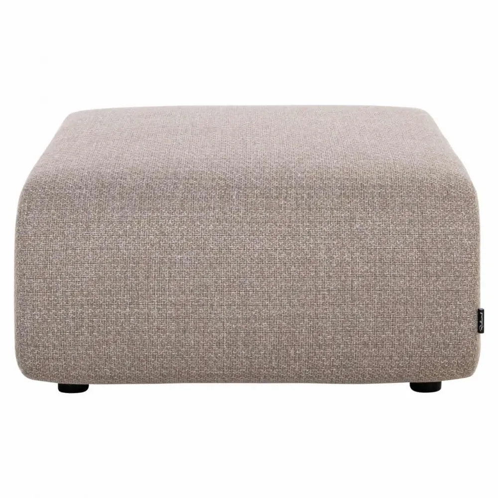 Puf de exterior din Stofa Bej si Metal Negru L99xH40cm Dawson Richmond interiors
