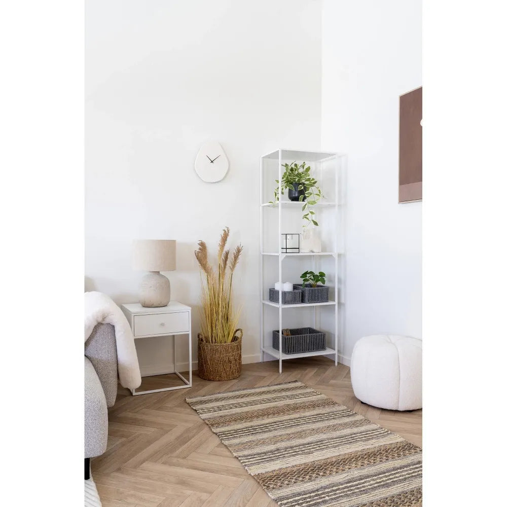 Veioza din Ceramica Bej si Textil Bej H46,5xD30cm Bilby