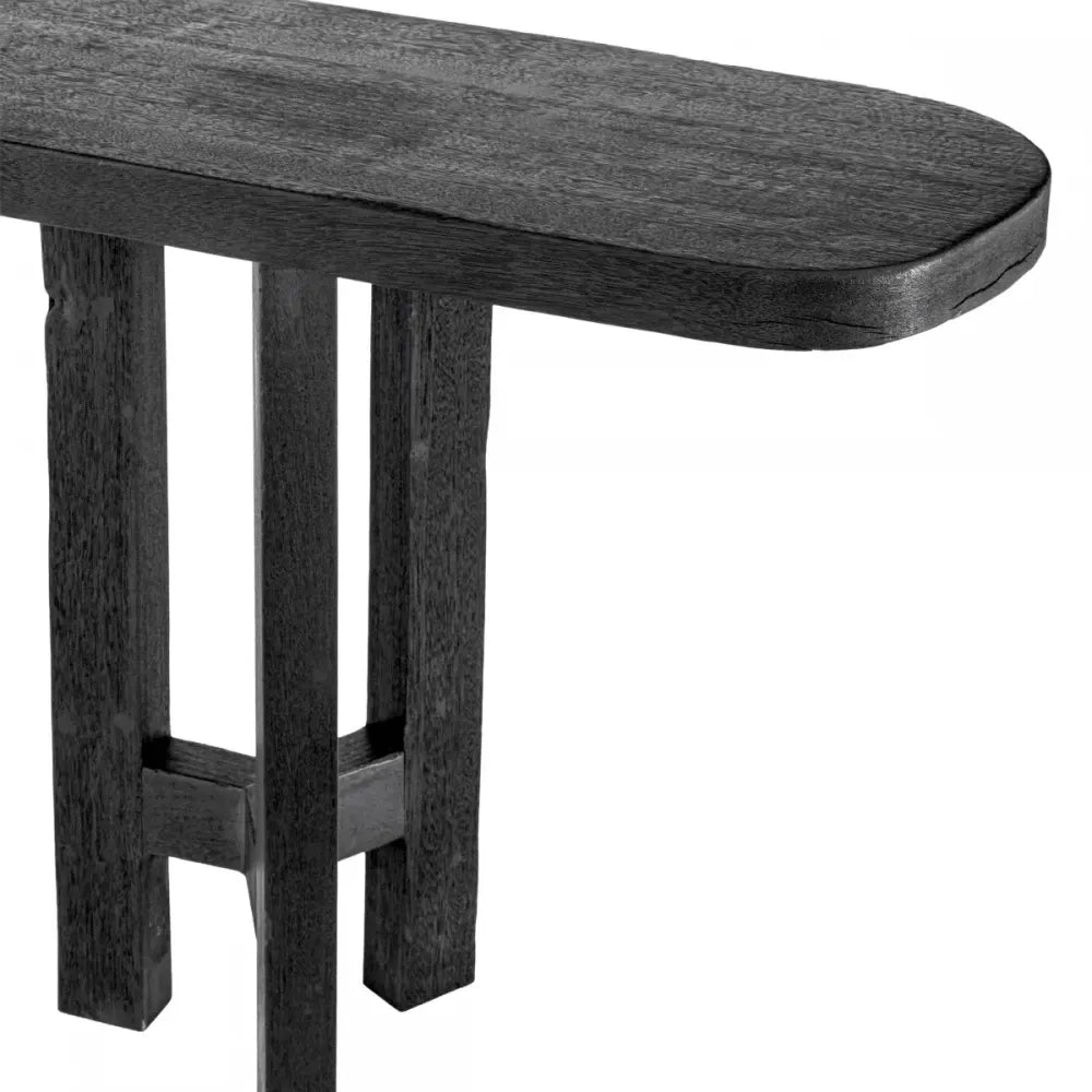 Consola din Lemn de meranti Negru L230xH74.5cm Libertine Eichholtz
