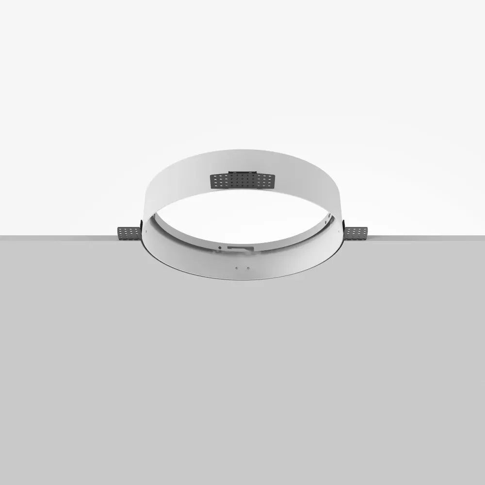 Acesoriu pentru incastrare plafoniera Zon de diametru 30cm din Metal Alb