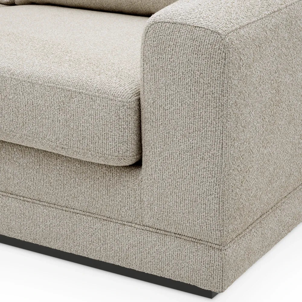 Canapea tapitat cu Stofa Bej L202xA122xH85cm Manhattan S Eichholtz