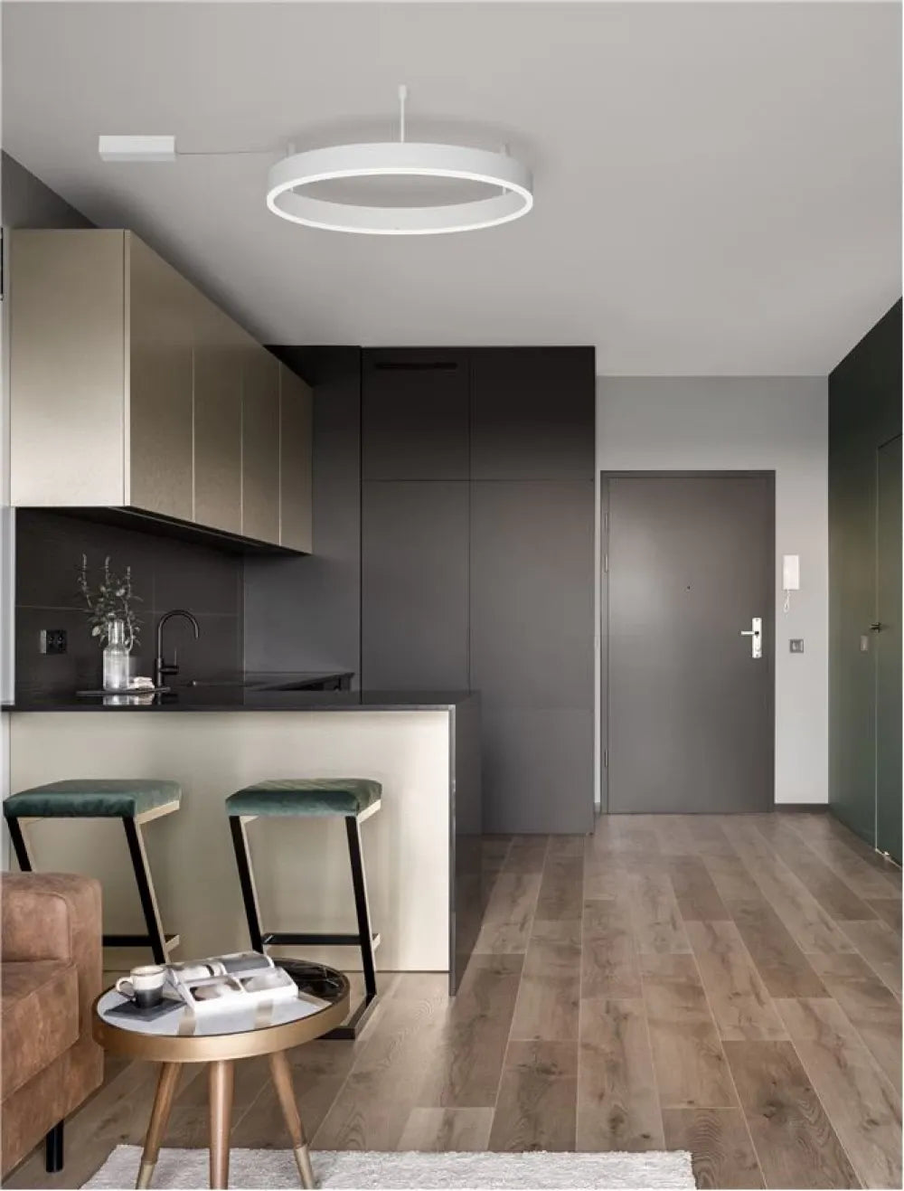 Plafoniera structura din Aluminiu Alb si abajur din Acrilic  H18xL60cm IP20 46W 3700lm 3000k MOTIF