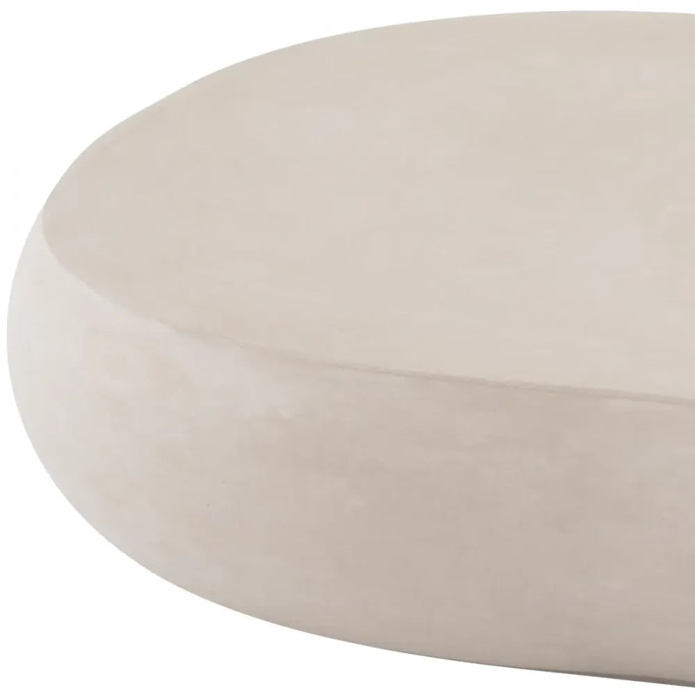 Masuta de cafea pentru exterior din Beton armat cu fibra de sticla Crem H32xL160cm Prime Eichholtz