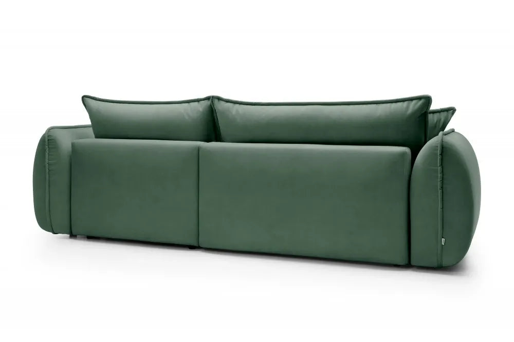 Coltar extensibil cu spatiu depozitare din Stofa Cloud Verde Visby