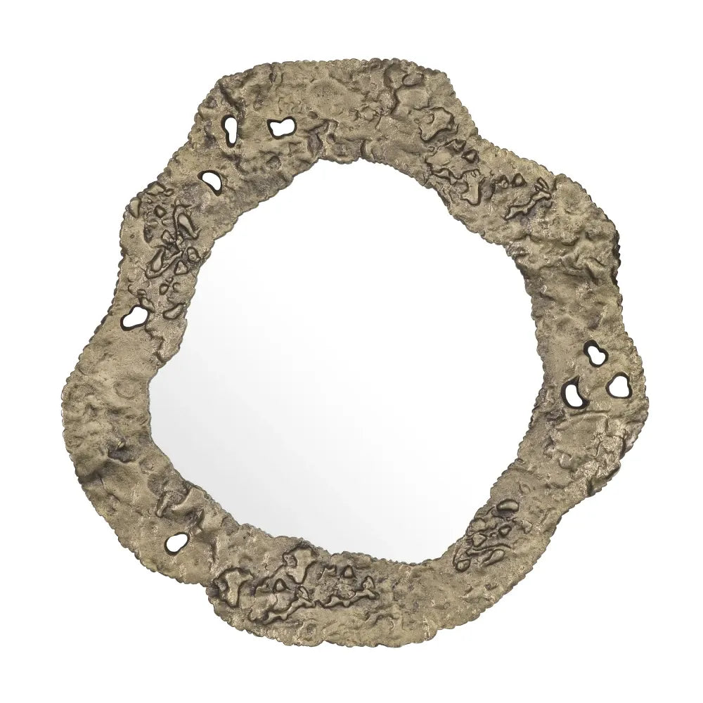 Set 2 oglinzi cu rama din Metal/MDF Alama antichizata L35/38xH35.5/44cm Foggia Eichholtz