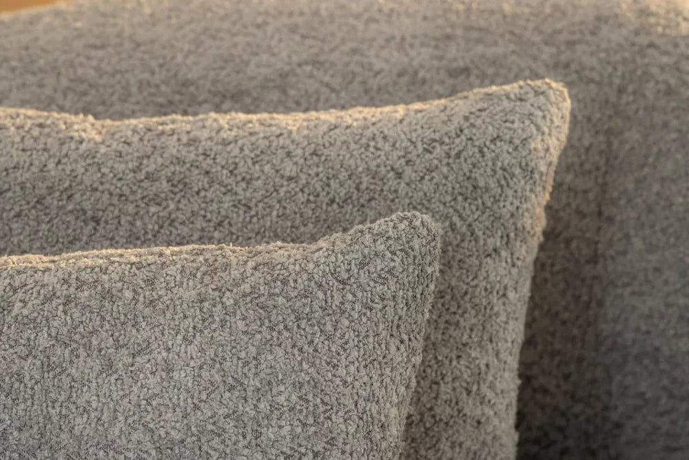 Canapea 3 locuri tapitat cu Stofa boucle Gri L229cm Atelier