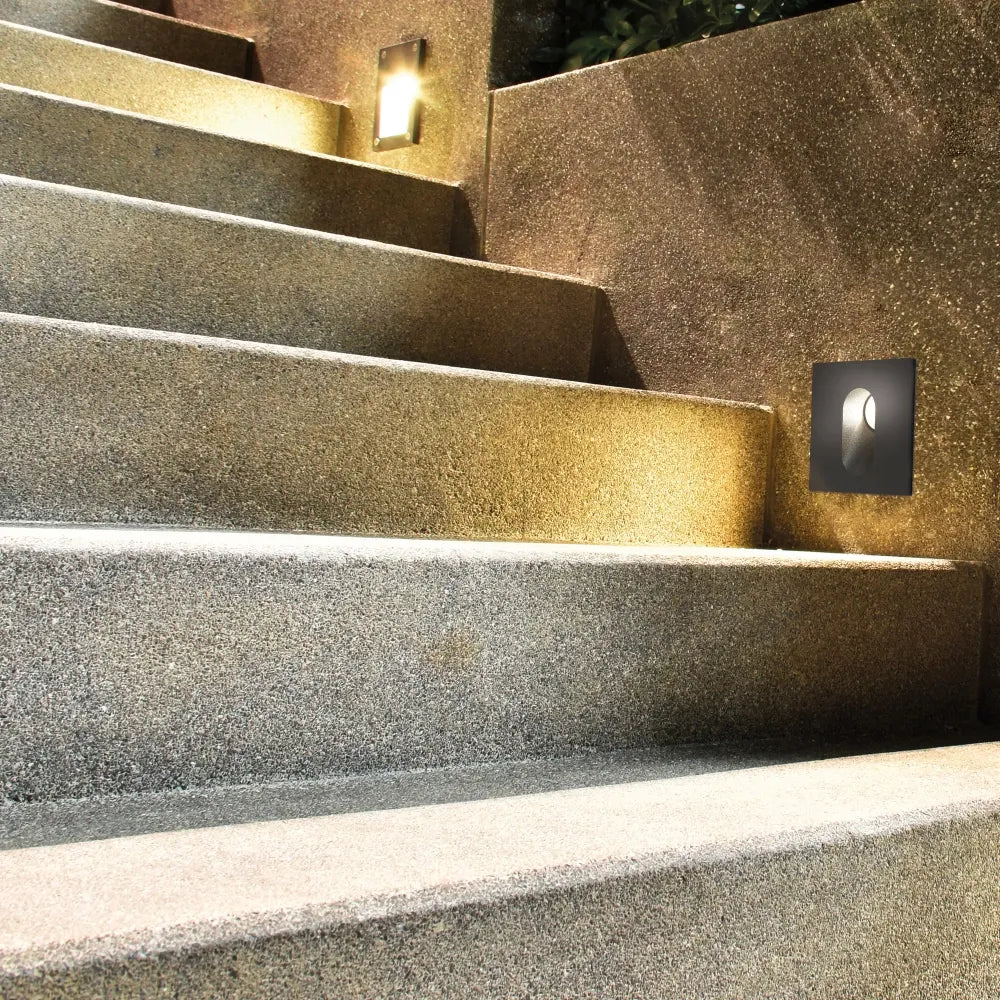 Spot incastra din Aluminiu Gri L7xH7cm Via Urbana