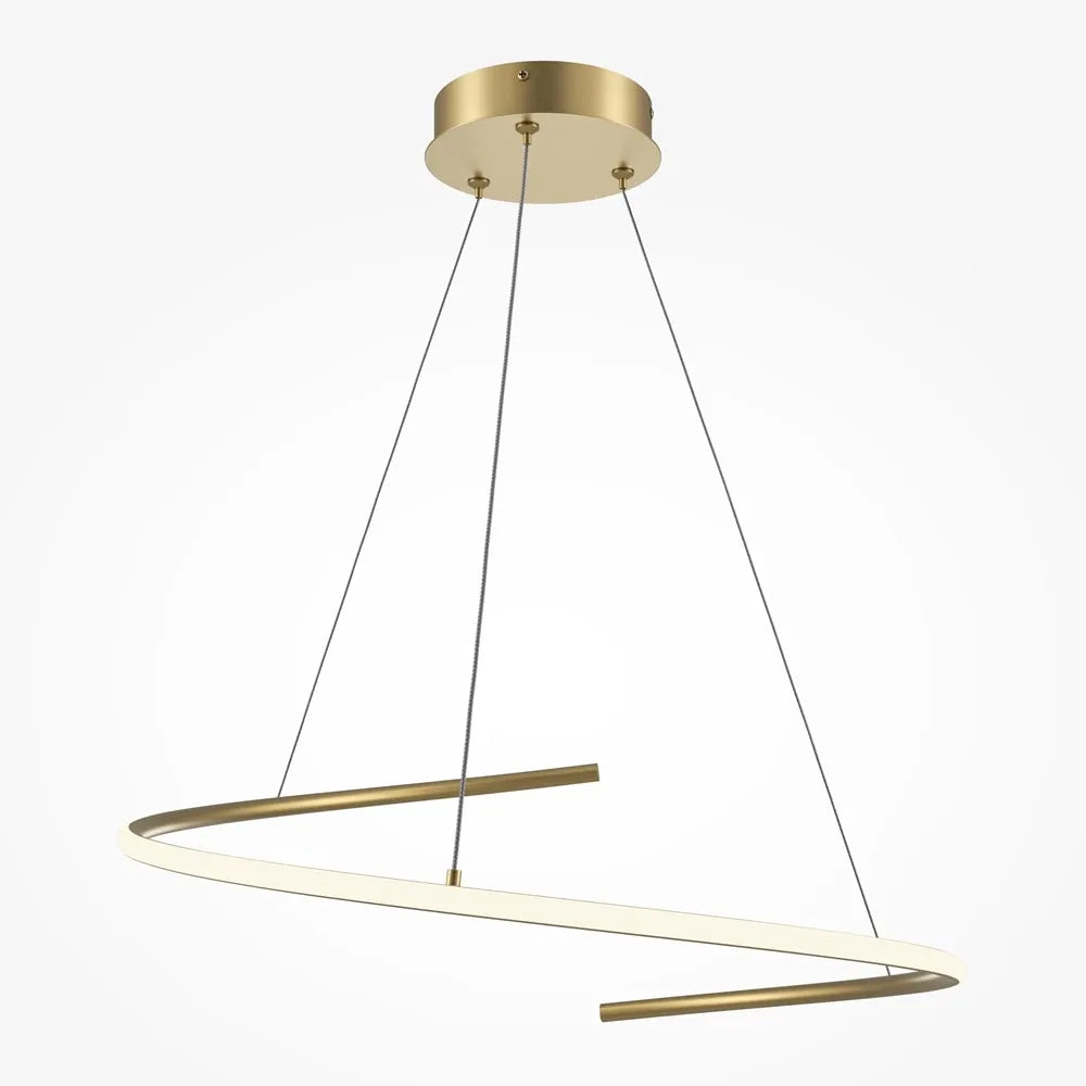 Lustra din Aluminiu Alama D60xH325cm 31W 2100lm 2600-3500k Curve