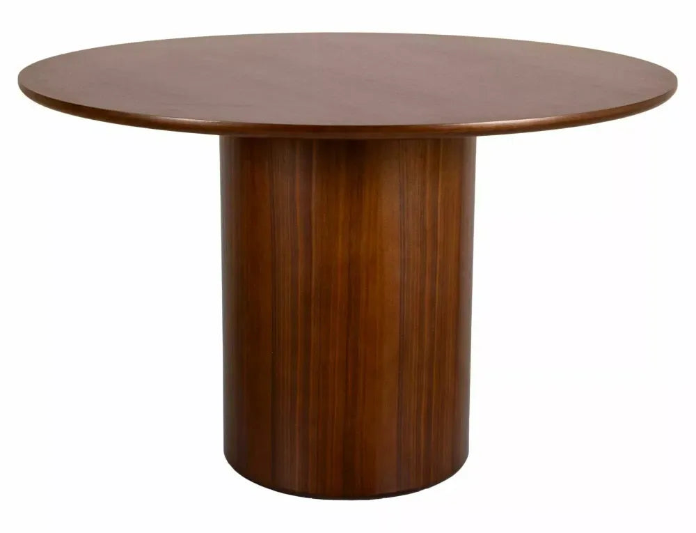 Masa rotunda din MDF+Furnir Maro inchis D120xH76cm Rondo