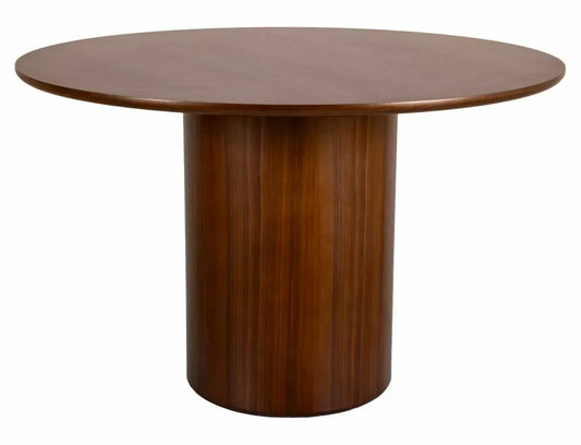 Masa rotunda din MDF+Furnir Maro inchis D120xH76cm Rondo