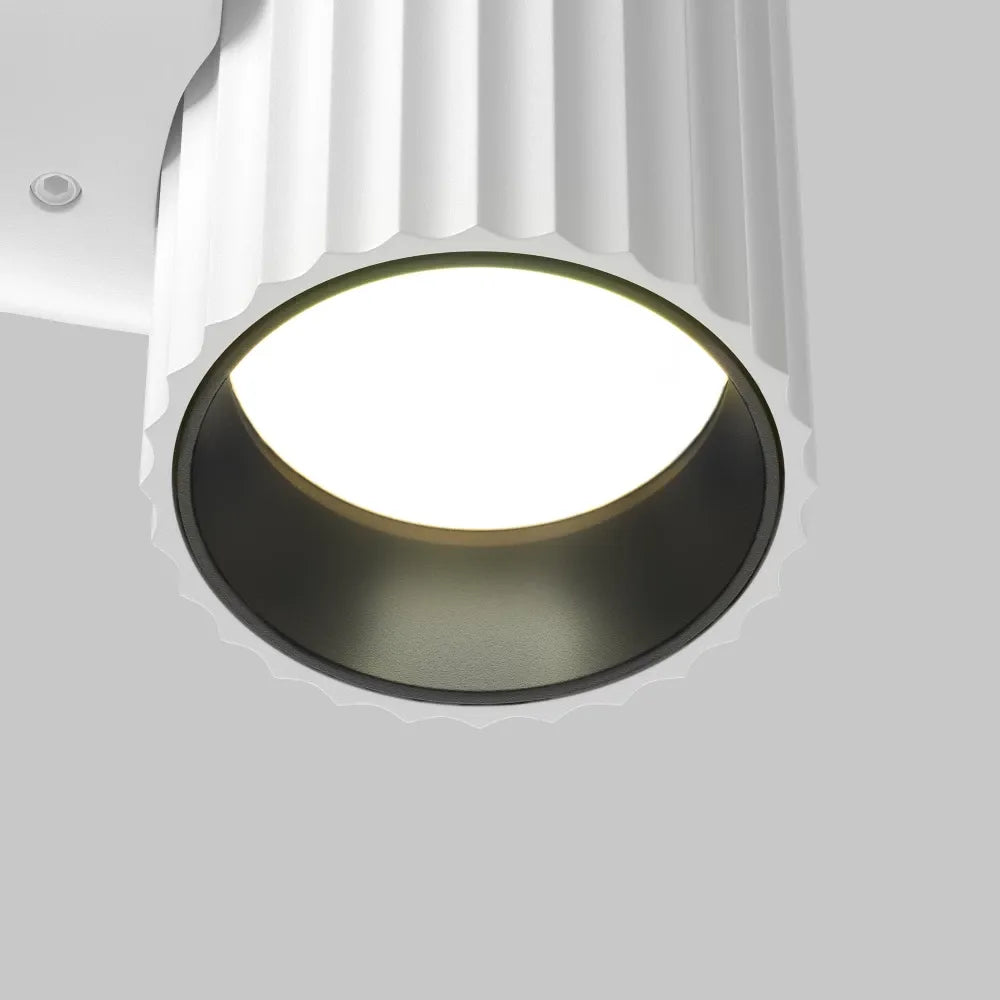Aplica perete din Aluminiu Alb H10xD5.6cm Calipso