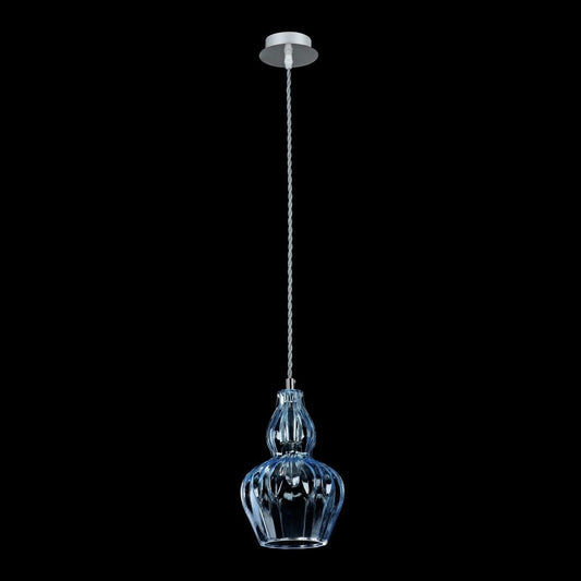 Pendul cu inaltime reglabila din Metal Albastru D16xH143cm Eustoma