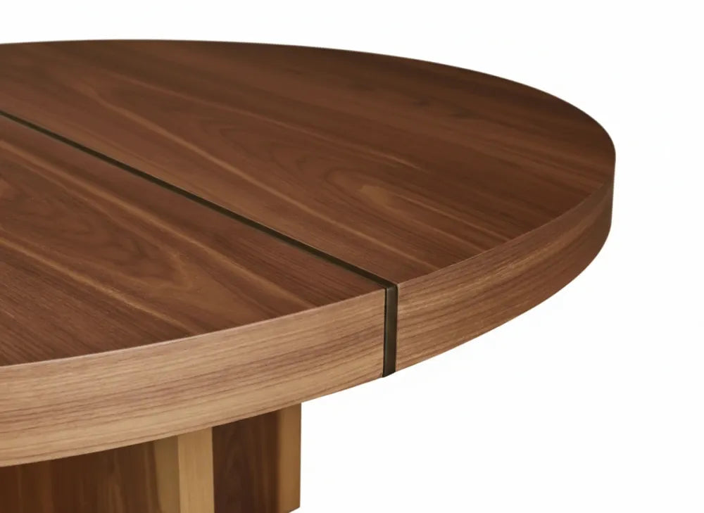 Masa dining rotunda din Lemn de Nuc in dimensiuni multiple Beams