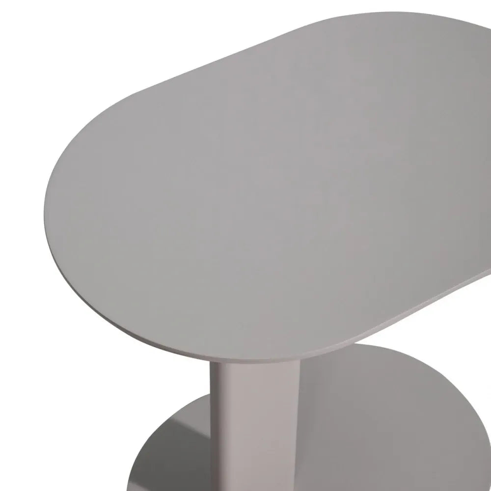 Masuta laterala de exterior din Metal Bej deschis L35xH48.3cm Quinn Richmond interiors