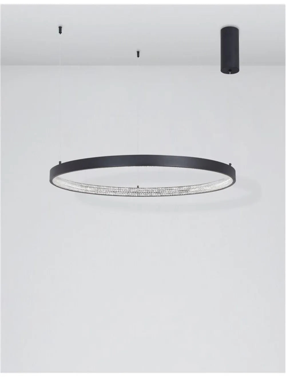 Lustra din Aluminiu Negru H120xL80cm IP20 50W 2727lm 3000k PRESTON