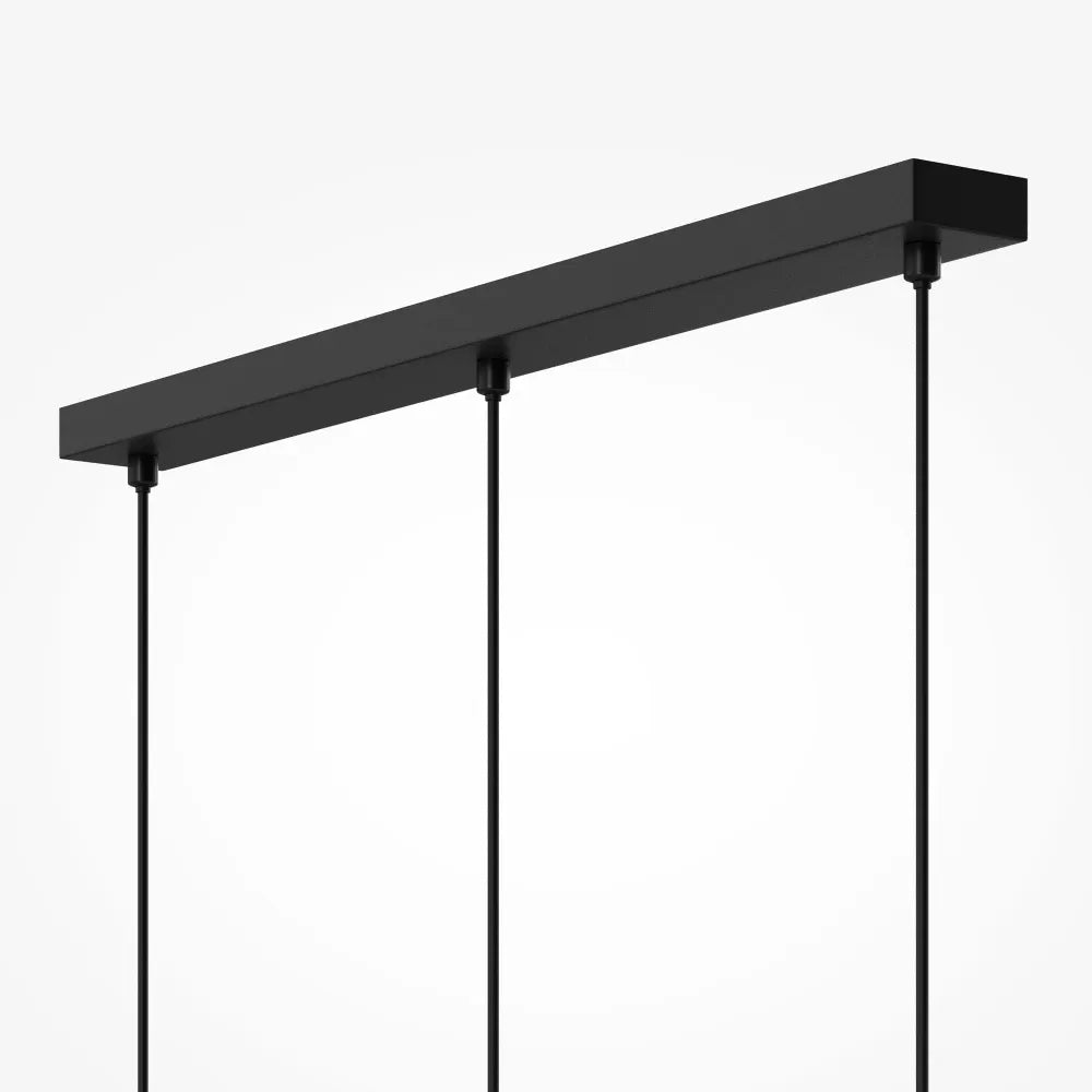 Lustra din Metal Negru H230xL70.2cm Maris