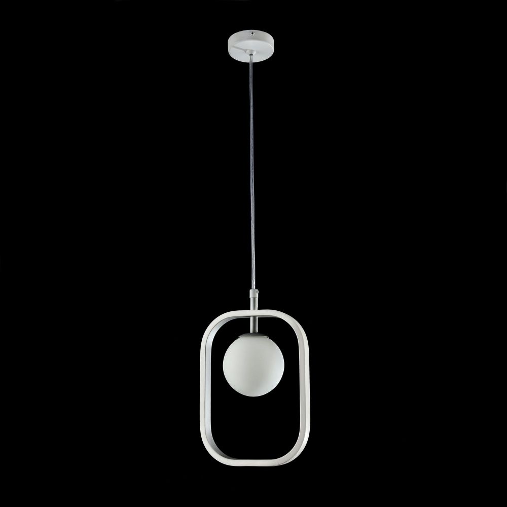 Pendul cu inaltime reglabila din Sticla Alb L18x5xH120cm Avola