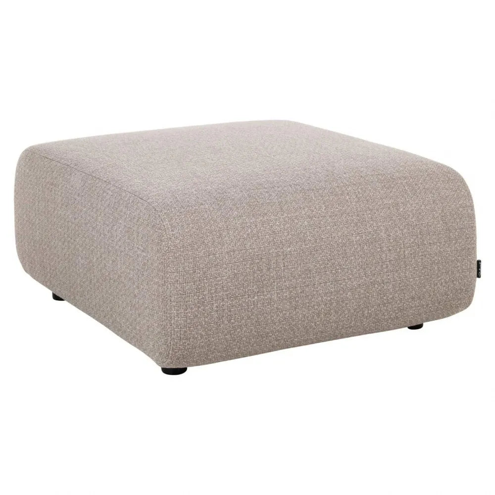 Puf de exterior din Stofa Grej si Metal Negru L99xH40cm Dawson Richmond interiors