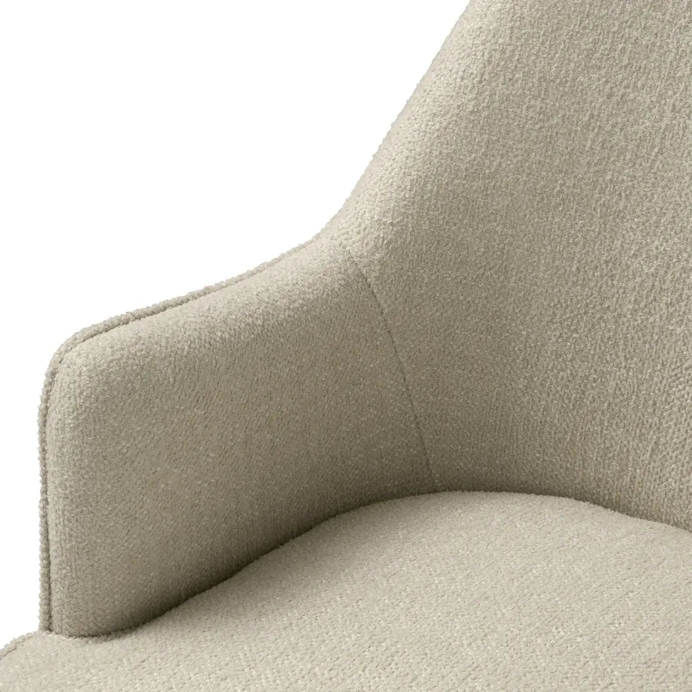 Scaun tapitat cu Stofa Ecru L55xA64xH84cm Lavinia Eichholtz