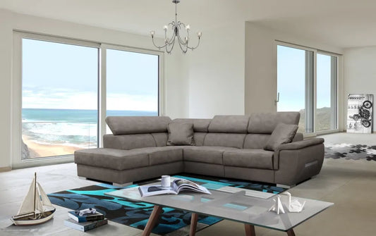 Coltar customizabil cu recliner in forma de L 300cm Quebec
