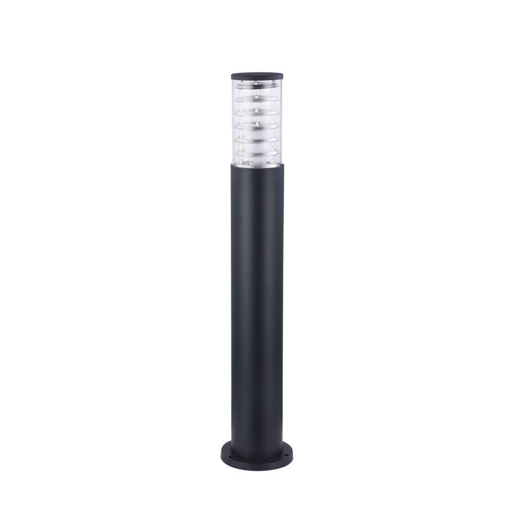 Stalp de iluminat pentru exterior din Sticla si Metal Negru D16xH80cm Bronx
