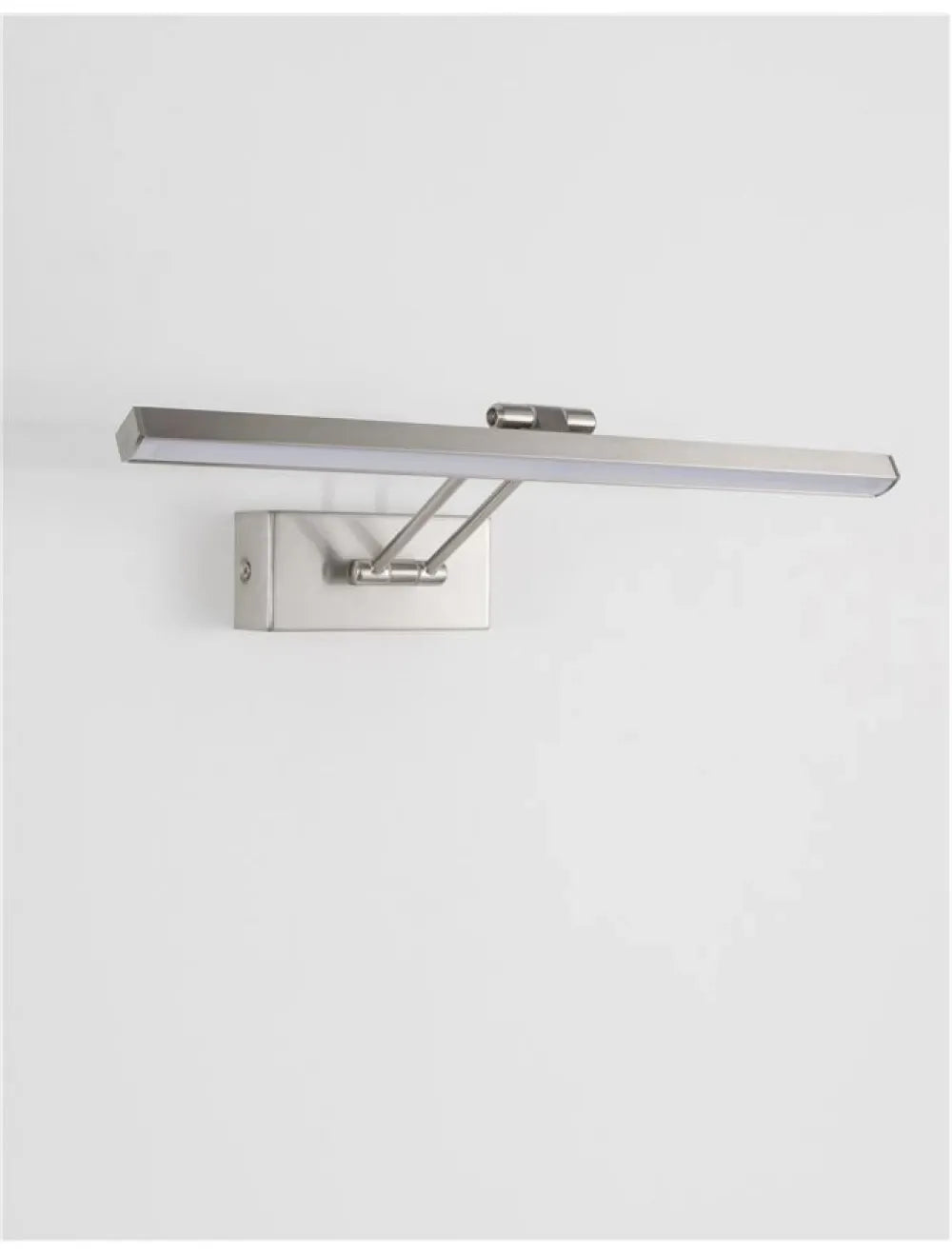 Aplica de perete structura din Metal Argintiu si abajur din Acrilic Alb H5.5xL37.6cm IP20 12W 801lm 3000k MARNELL