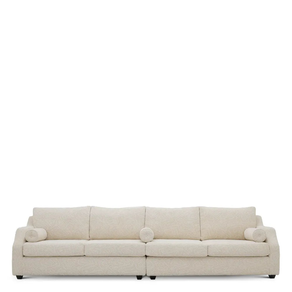 Canapea tapitat cu Stofa Camari Crem L325xA106xH87cm Bellavoir Eichholtz