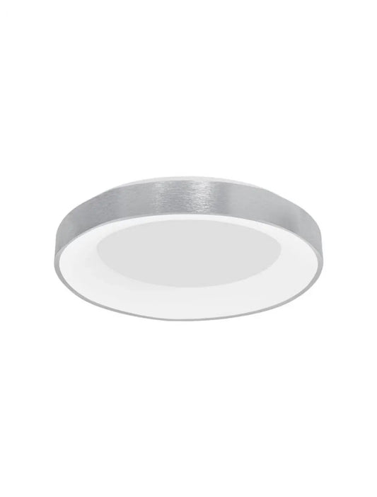 Plafoniera structura din Aluminiu Argintiu si abajur din Acrilic Alb H9xL60cm IP20 50W 2864lm 3000k RANDO THIN