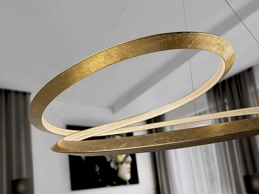 Lustra din Metal Auriu H130xD97cm Eternity