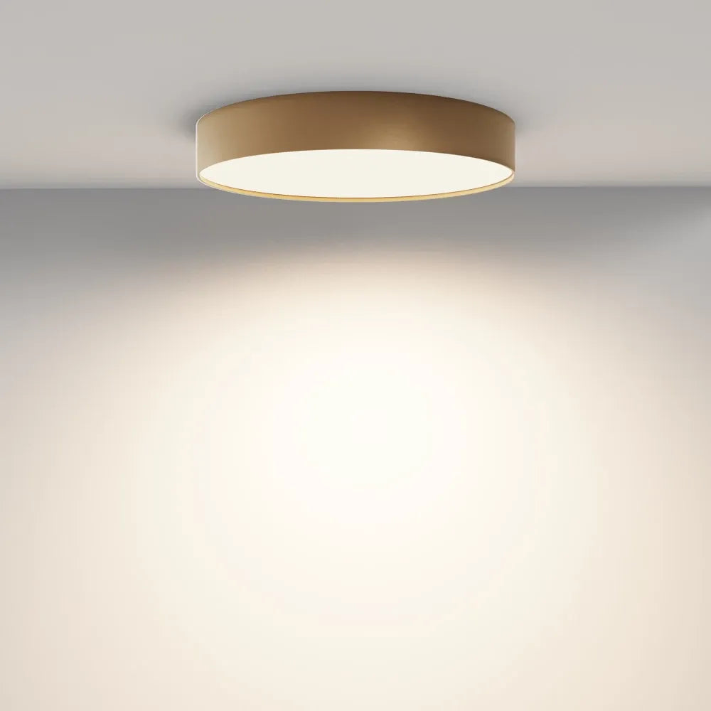 Plafoniera din Aluminiu Auriu mat H6xD40cm Zon