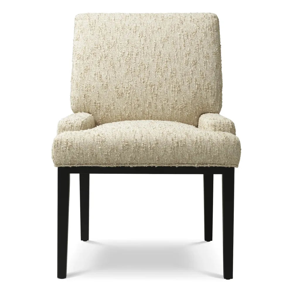 Scaun tapitat cu Stofa Crem L64xA70xH91cm Bromley Eichholtz