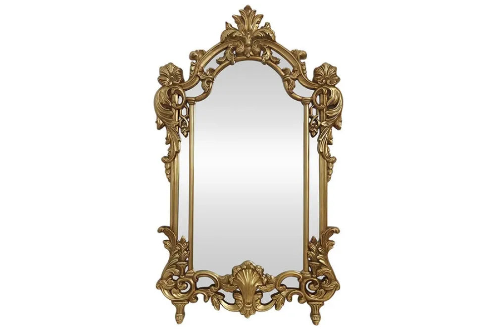 Oglinda cu rama din Poliuretan/MDF Auriu L90xH150cm OPULENT