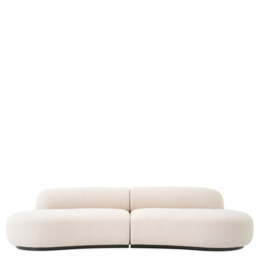 Canapea fixa Bjorn S Eichholtz tapitata cu Stofa Boucle Crem L305cm