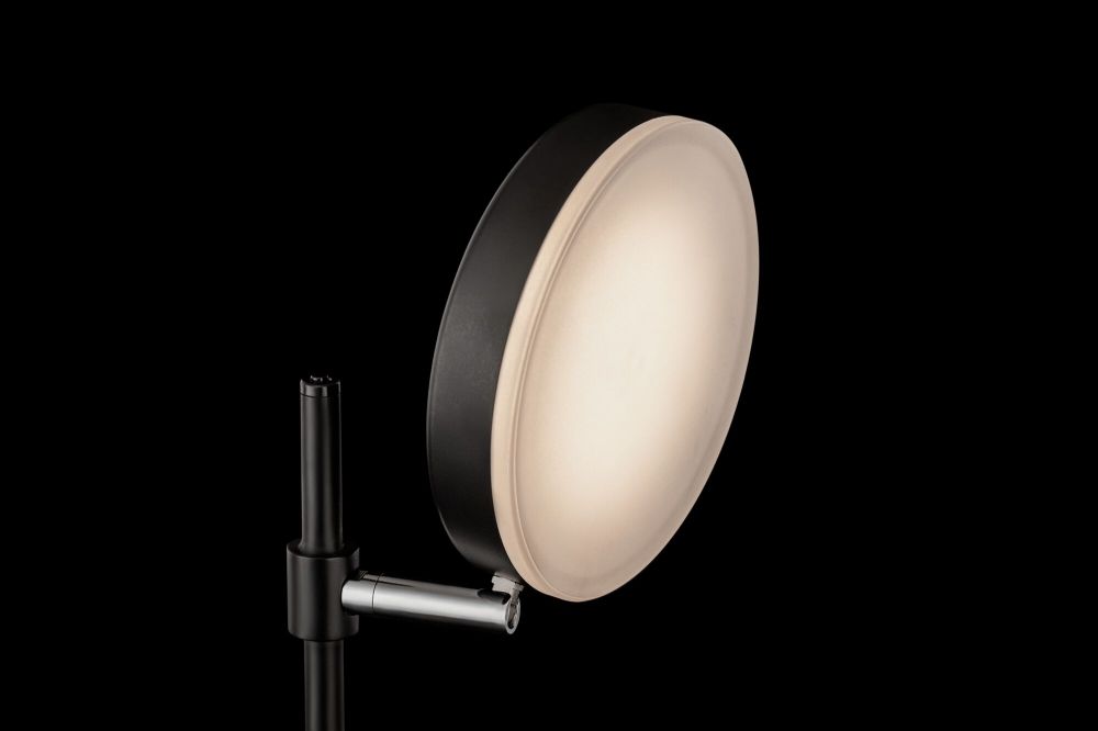 Veioza din Acrilic si Metal Negru L16xH47cm Fad