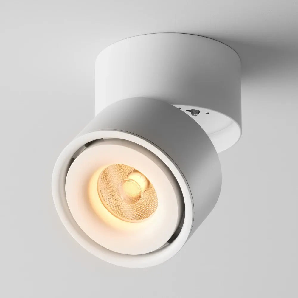 Spot aplicat din Aluminiu Alb H10.5xD10cm Yin