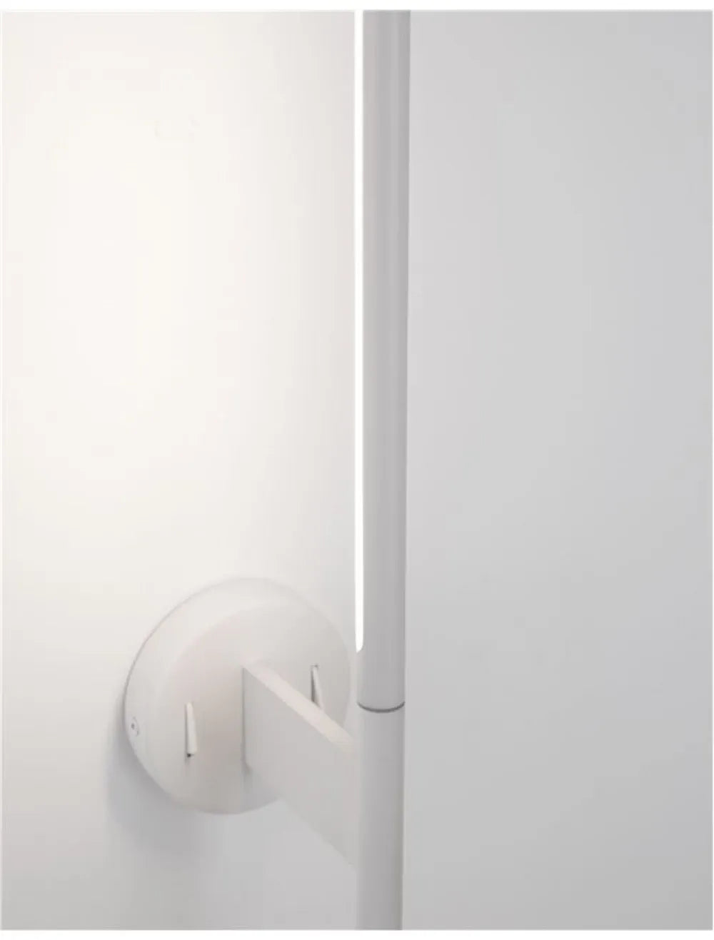 Aplica de perete structura din Aluminiu Alb si abajur din Acrilic Alb H55xL2cm IP20 9W 520lm 3000k HANDY