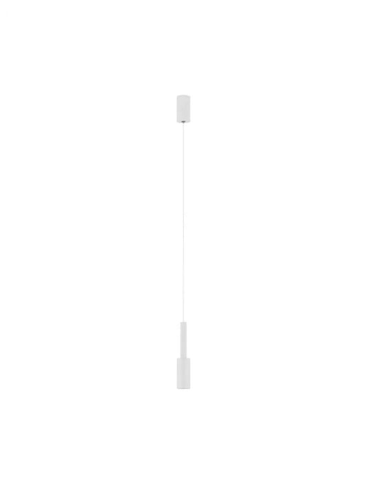 Pendul din Aluminiu Alb H200xL4cm IP20 7W 703lm 3000k JOY